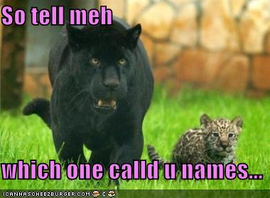 So tell meh  which one calld u names...