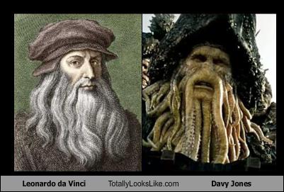 Leonardo da Vinci Totally Looks Like Davy Jones