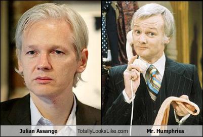 Julian Assange Totally Looks Like Mr. Humphries