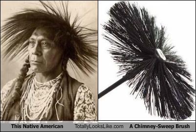 This Native American Totally Looks Like A Chimney-Sweep Brush