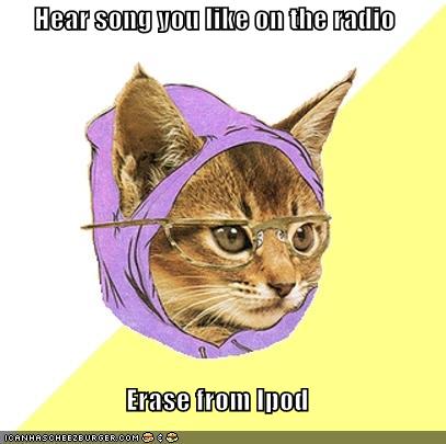 Hipster Kitty: iPod? You Mean Smash Records