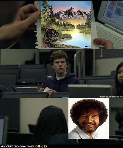 Bob Ross did that with an orange crayon