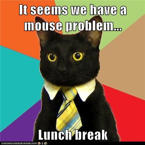 Animal Memes: Business Cat - And They Said There's No Such Thing as a Free Lunch