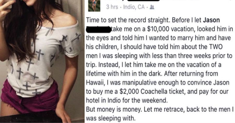 Cheating Girlfriend Gets Exposed On Her Facebook Account By Ex