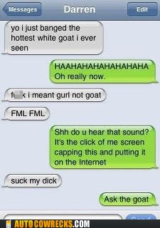 Goatsucker Autocowrecks Funny Collection Of Fail Autocorrects