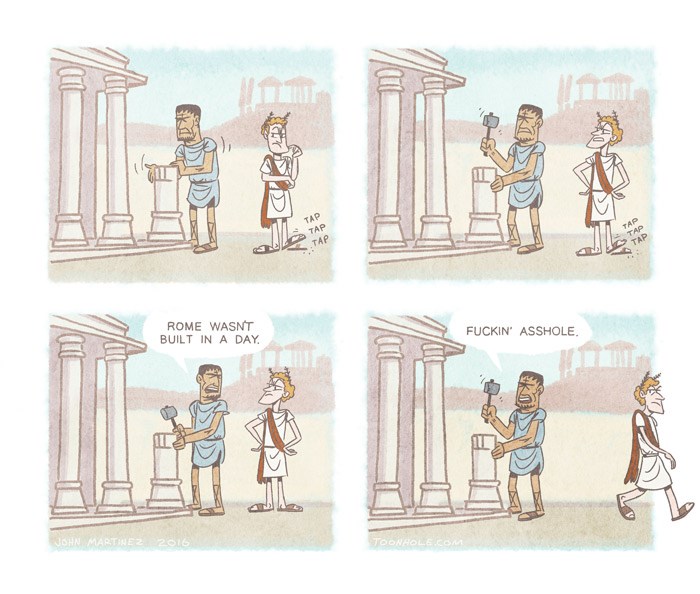 Rome Wasn T Built In A Day Web Comics Koma Comic Strip Webcomics