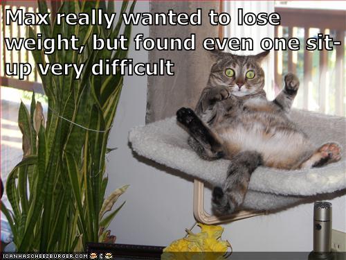 Max really wanted to lose weight