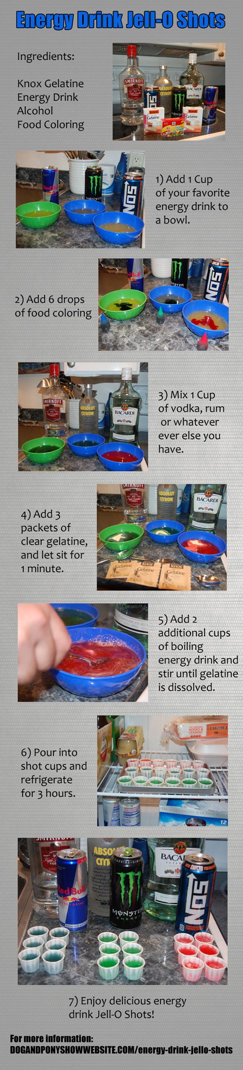 How To Make Red Bull Jell-O Shots of the Day How To Make Red Bull Jell-O Shots of the Day
