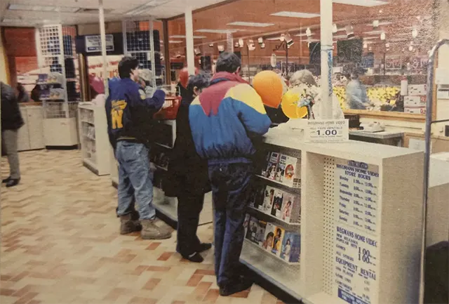 Renting the VCR along with the movie