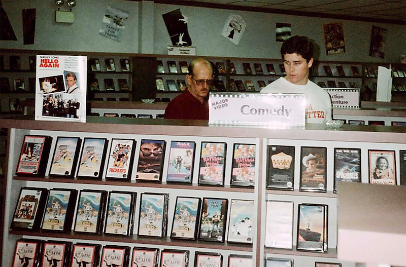 Genre signs at the front counter