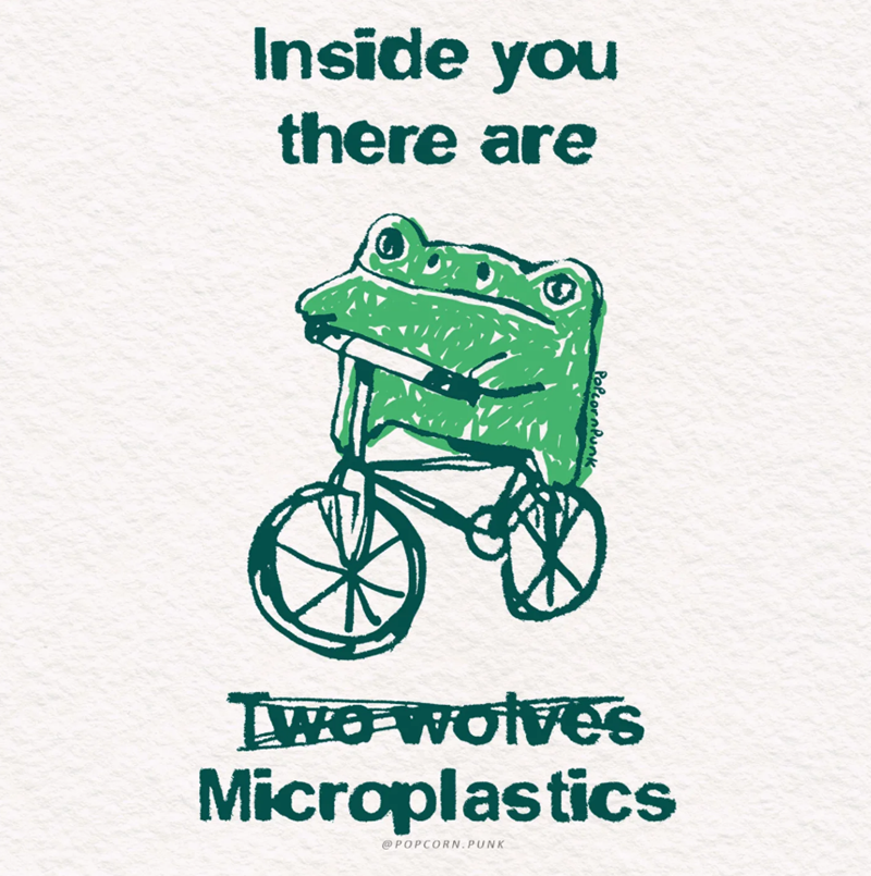 Inside you there are PopcornPunk Two wolves Microplastics @POPCORN. PUNK