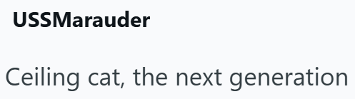 USSMarauder Ceiling cat, the next generation