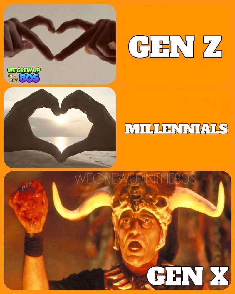 WE GREW UP in to 80S 2 GEN Z MILLENNIALS WEGREWUPINTHEBOS GEN X