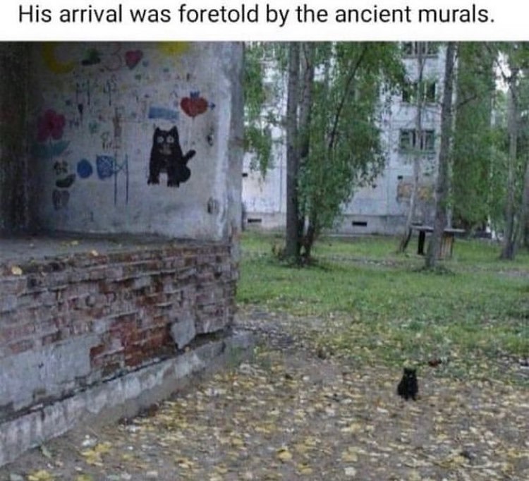 His arrival was foretold by the ancient murals.
