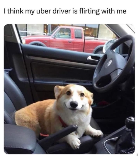 I think my uber driver is flirting with me