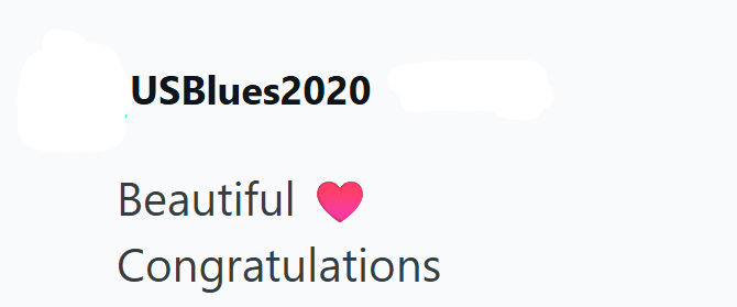 USBlues2020 Beautiful Congratulations