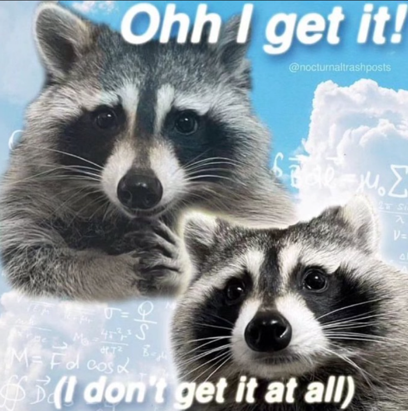 Ohh I get it! @nocturnaltrashposts M4S Me Fal cos нта Води (I don't get it at all) 2T S 入 V= P