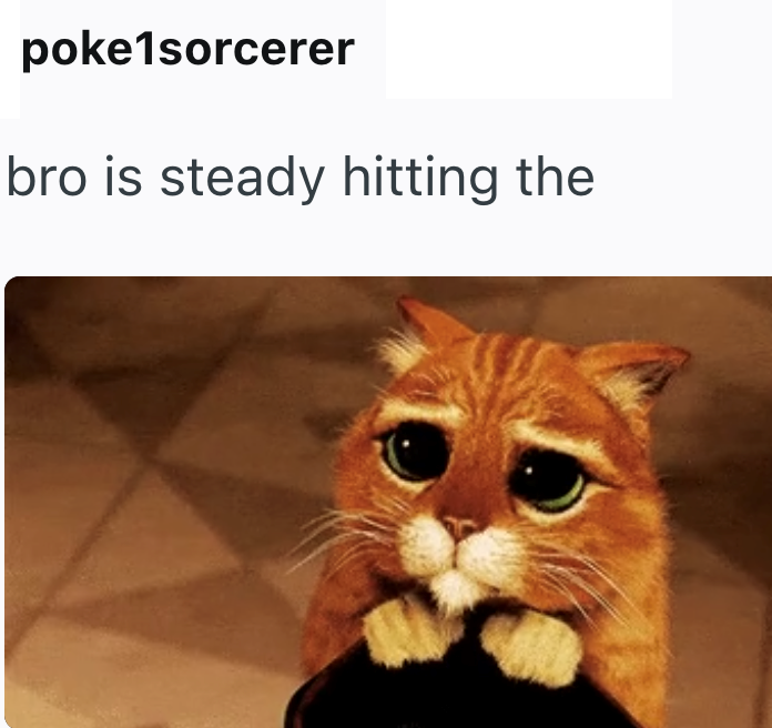 poke1sorcerer bro is steady hitting the
