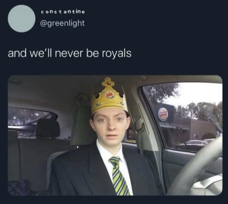 constantine @greenlight and we'll never be royals WILDF TOT