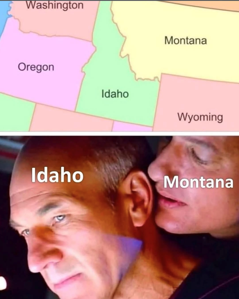Washington Montana Oregon Idaho Wyoming Idaho Montana
