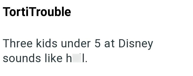 TortiTrouble Three kids under 5 at Disney sounds like hol.