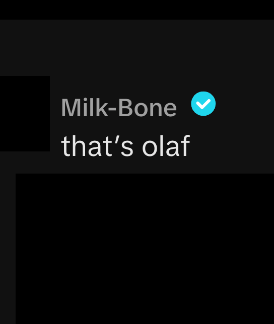 Milk-Bone that's olaf