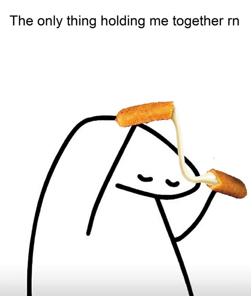 The only thing holding me together rn