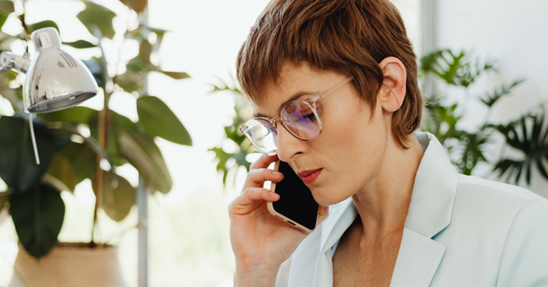Angry boss trying to contact an employee over the phone. 