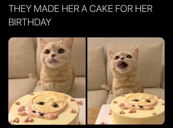 THEY MADE HER A CAKE FOR HER BIRTHDAY
