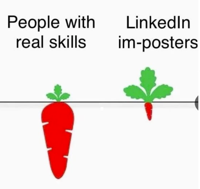 People with real skills Linkedin im-posters