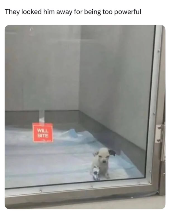 They locked him away for being too powerful WILL BITE