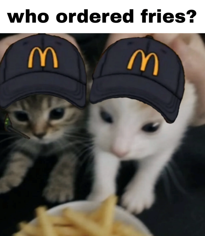 who ordered fries? M M