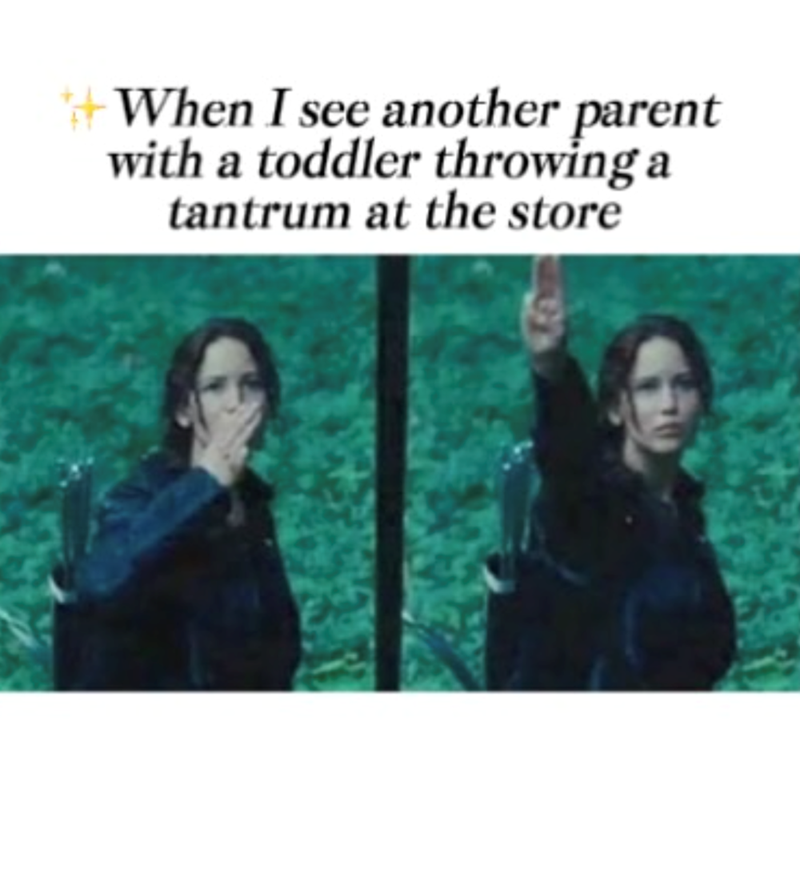 When I see another parent with a toddler throwing a tantrum at the store