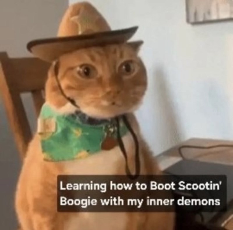 Learning how to Boot Scootin' Boogie with my inner demons