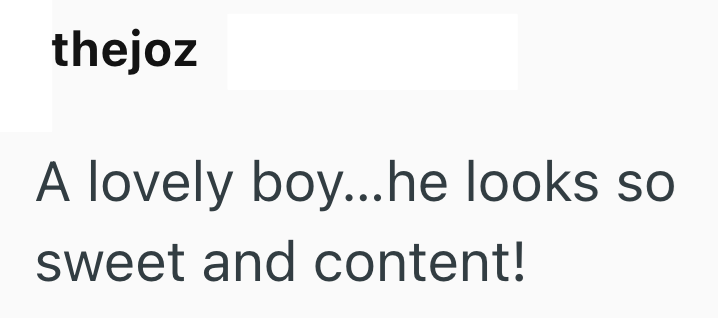 thejoz A lovely boy...he looks so sweet and content!