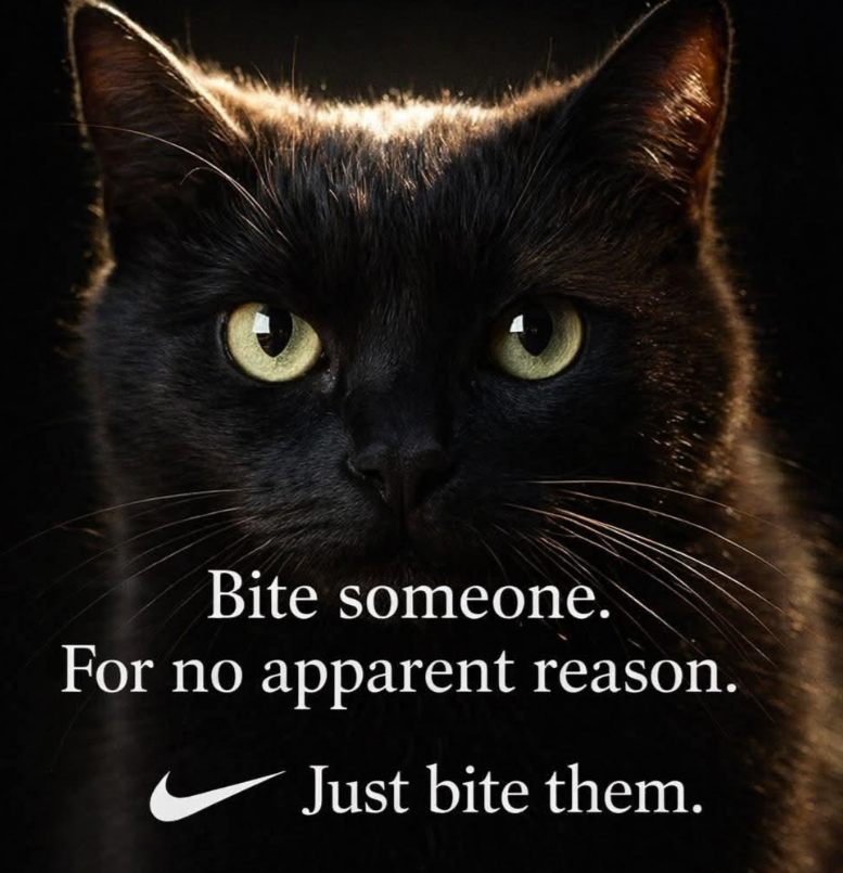 Bite someone. For no apparent reason. Just bite them.