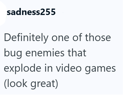 sadness255 Definitely one of those bug enemies that explode in video games (look great)