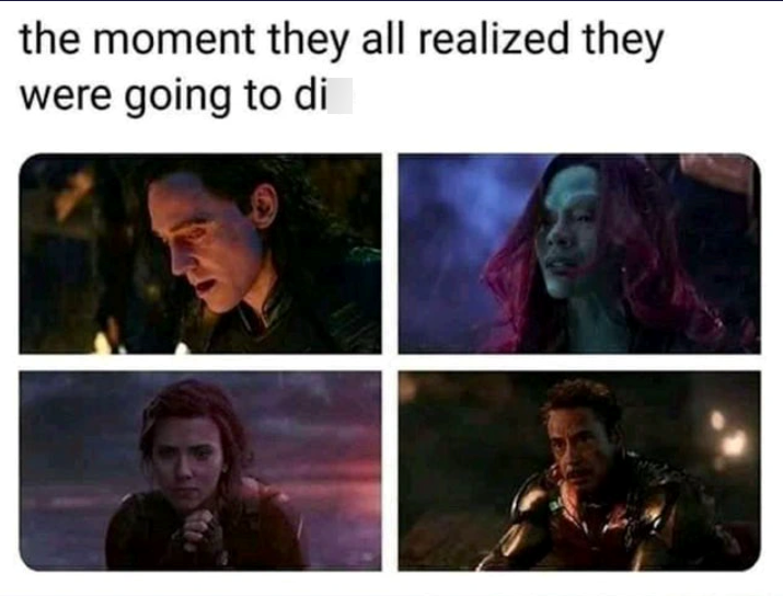 the moment they all realized they were going to di