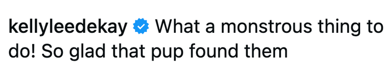 kellyleedekay What a monstrous thing to do! So glad that pup found them