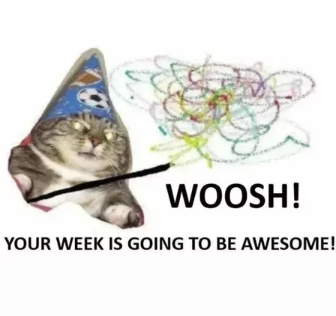 WOOSH! YOUR WEEK IS GOING TO BE AWESOME!