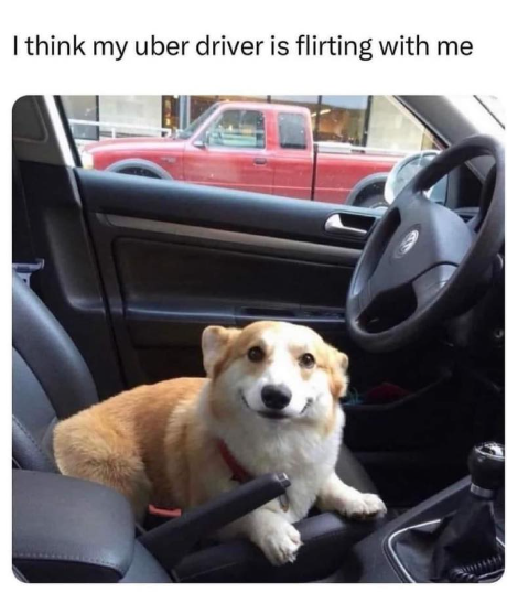 I think my uber driver is flirting with me