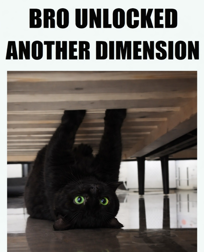 BRO UNLOCKED ANOTHER DIMENSION