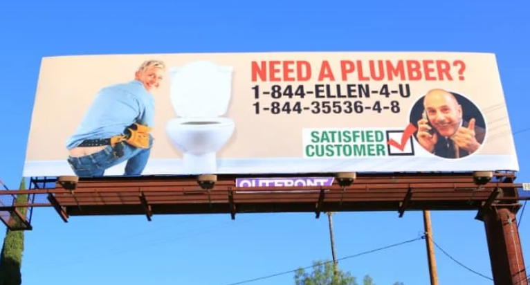 NEED A PLUMBER? 1-844-ELLEN-4-U 1-844-35536-4-8 SATISFIED CUSTOMER OUTERONT/