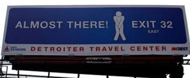 ALMOST THERE! EXIT 32 EAST HOURS DETROITER TRAVEL CENTER AMBEST