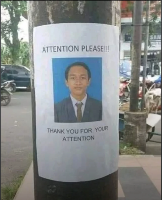 ATTENTION PLEASE!!! SAM THANK YOU FOR YOUR ATTENTION