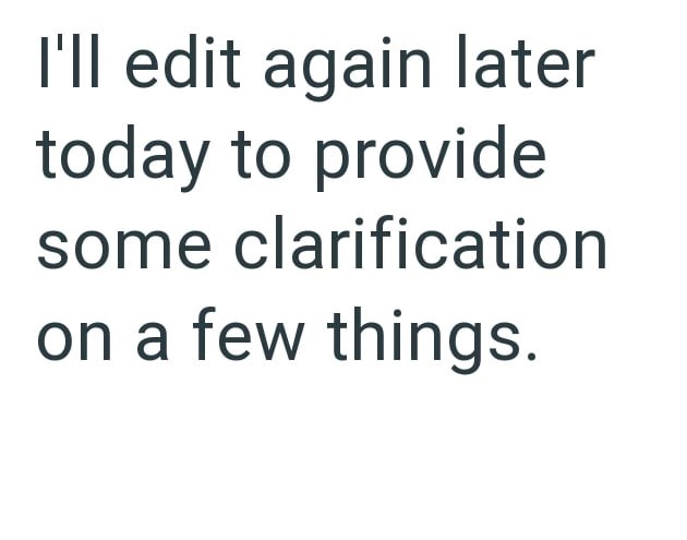 I'll edit again later today to provide some clarification on a few things.