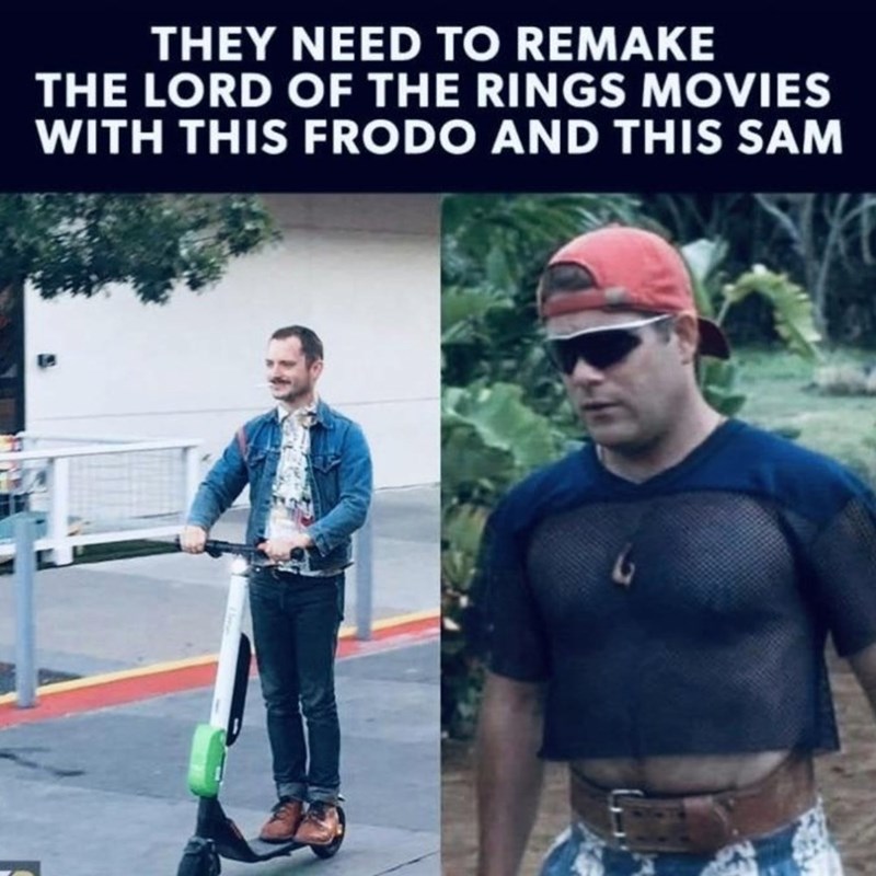 THEY NEED TO REMAKE THE LORD OF THE RINGS MOVIES WITH THIS FRODO AND THIS SAM