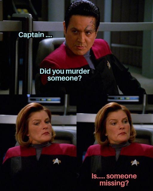 Captain.... Did you murder someone? Is..... someone missing?