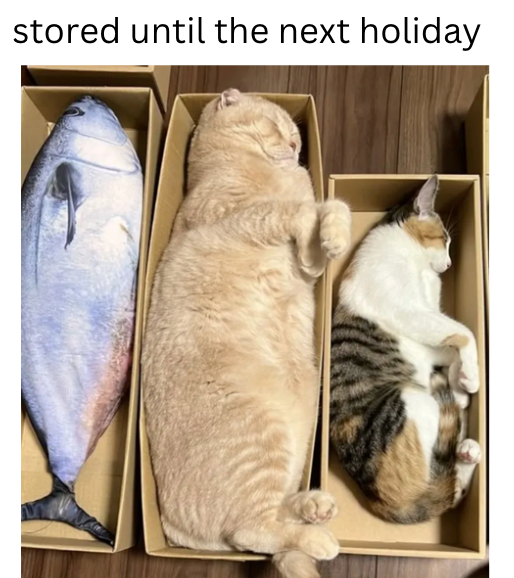 stored until the next holiday