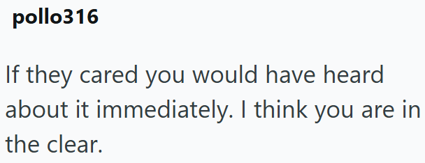 pollo316 If they cared you would have heard about it immediately. I think you are in the clear.